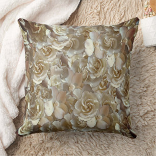 Elegant Floral Rose Petal Pattern  Cushion