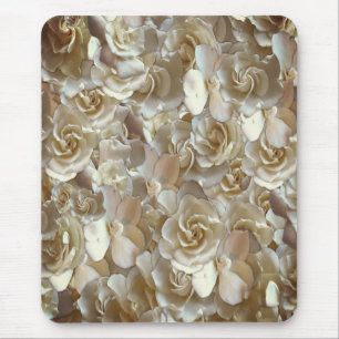 Elegant Floral Rose Petal Pattern  Mouse Mat
