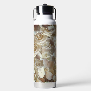 Elegant Floral Rose Petal Pattern  Water Bottle