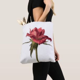 Elegant Floral Rose Tote Bag