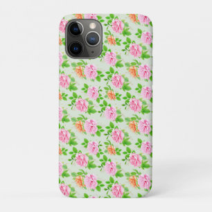 Elegant Floral Roses Green Leaves Pattern-23675 iPhone 11 Pro Case