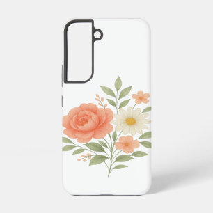 Elegant Floral Samsung Case for Women – Pastel