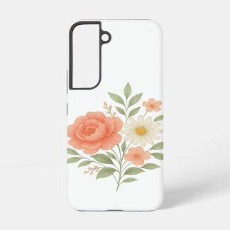 Elegant Floral Samsung Case for Women – Pastel 