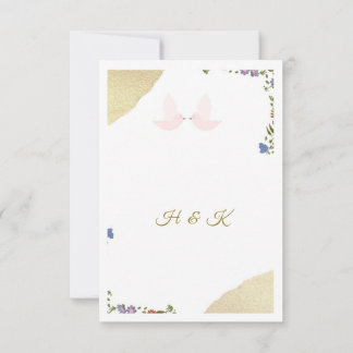 Elegant Floral Save The Date Card