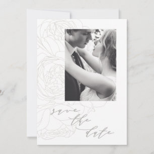 Elegant floral save the date. save the date
