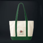Elegant Floral Script Grandma Modern Custom Tote Bag<br><div class="desc">You can easily customise this Burgundy Floral Greenery Foliage grandma and year established pillow by clicking the "Personalise" button. Perfect Mother's Day and Grandparents Day Gift</div>
