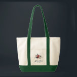 Elegant Floral Script Grandma Modern Custom Tote Bag<br><div class="desc">You can easily customise this Burgundy Floral Greenery Foliage grandma and year established pillow by clicking the "Personalise" button. Perfect Mother's Day and Grandparents Day Gift</div>