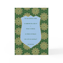 Elegant Floral Shield Invitation Template