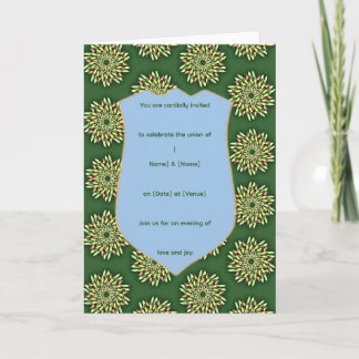 Elegant Floral Shield Invitation Template