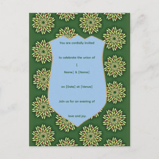 Elegant Floral Shield Invitation Template Postcard