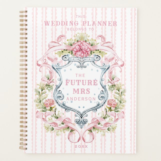 Elegant Floral Shower Crest | Wedding Planner (Front)
