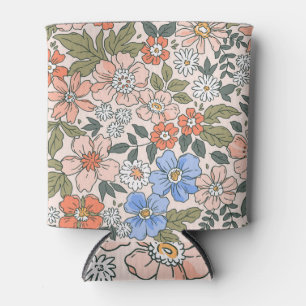 Elegant Floral: Small Liberty Style Can Cooler