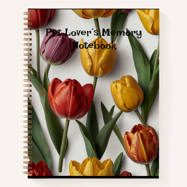 elegant floral Spiral Notebook (Front)