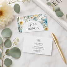 Elegant Floral Standard, 3.5" x 2.0" Business Card