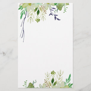 Elegant floral Stationery