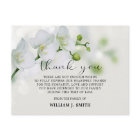 Elegant Floral Sympathy White Orchids THANK YOU