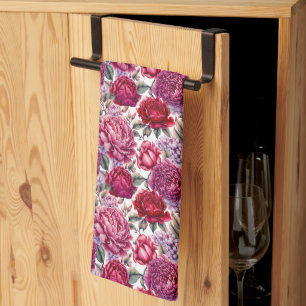 Elegant Floral Tea Towel