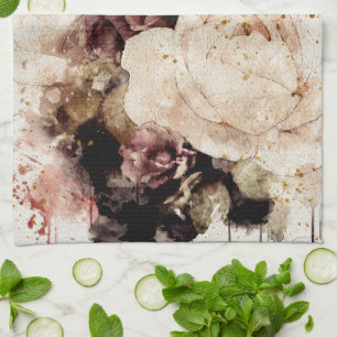 Elegant Floral Tea Towel