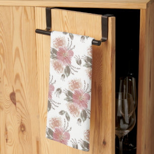 Elegant Floral Tea Towel