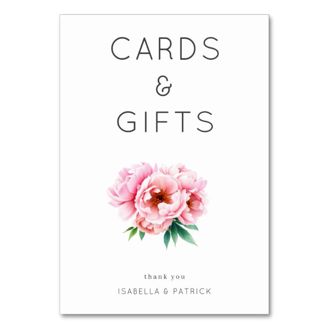 Elegant Floral Thank You Card (Front)