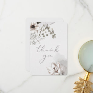 Elegant Floral Thank You Card