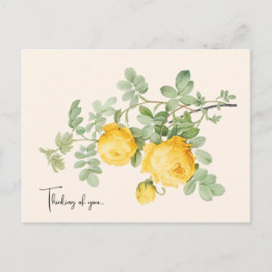 Elegant Floral Thinking of You Postcard
