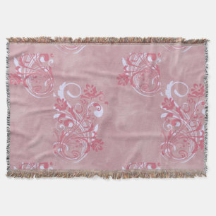 Elegant Floral Throw Blankets