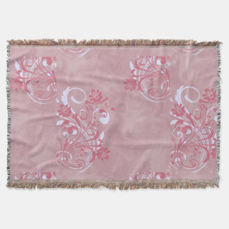 Elegant Floral Throw Blankets