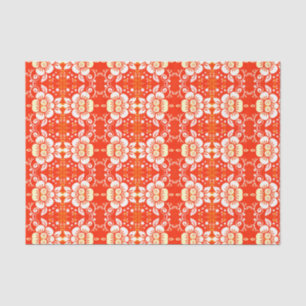 Elegant Floral Tissue Paper Yellow