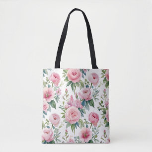 👜 Elegant Floral Tote Bag – Stylish & Versatile 