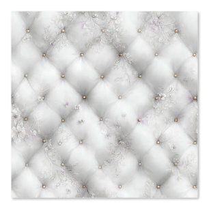 Elegant Floral Tufted Cushion Wallpaper