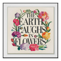 Elegant Floral Typography Wall