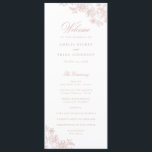 Elegant Floral Vintage Blush Pink Wedding Program Programme<br><div class="desc">Elegant Floral Blush Pink Modern Calligraphy Script Wedding Program. Traditional Wedding Order of Service</div>