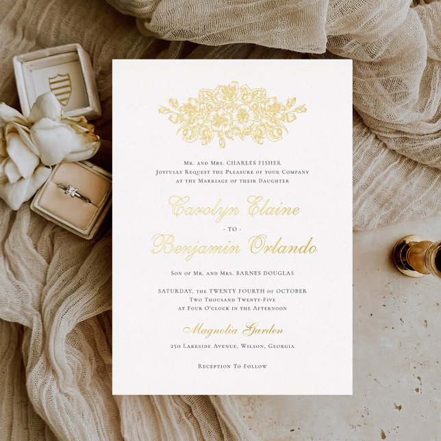 Elegant Floral Vintage Botanical Classic Wedding (Creator Uploaded)