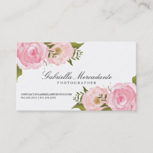Elegant Floral Vintage Custom Appointment Card
