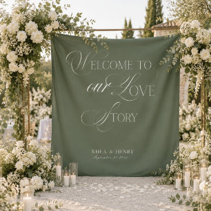 Elegant Floral Vintage Lace Classic Wedding Tapestry