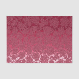 Elegant Floral Viva Magenta Pink Pattern Tissue Paper