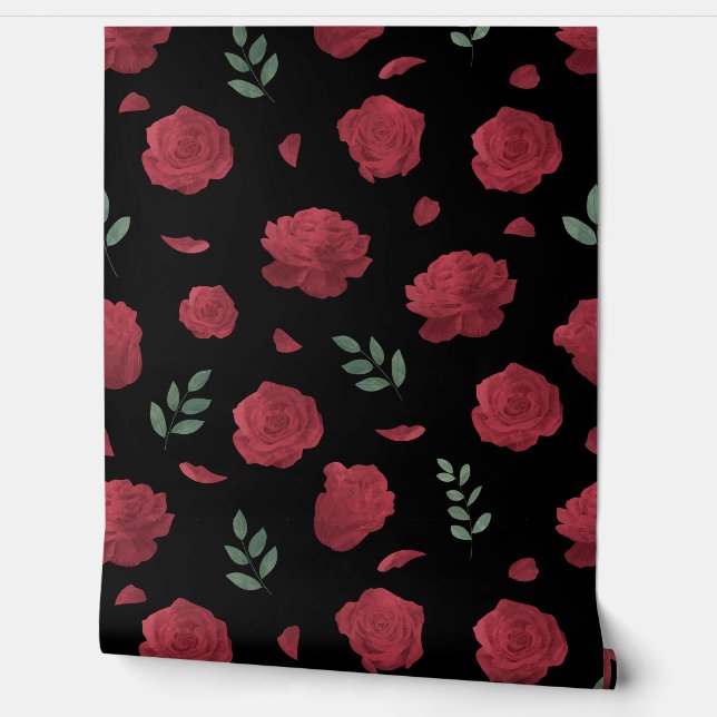 Elegant Floral Wallpaper - Vibrant Flower Patterns (Unrolling)