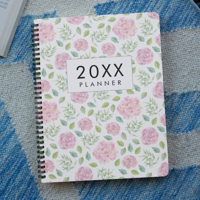 Elegant floral watercolor weekly & monthly planner (Creator Uploaded)