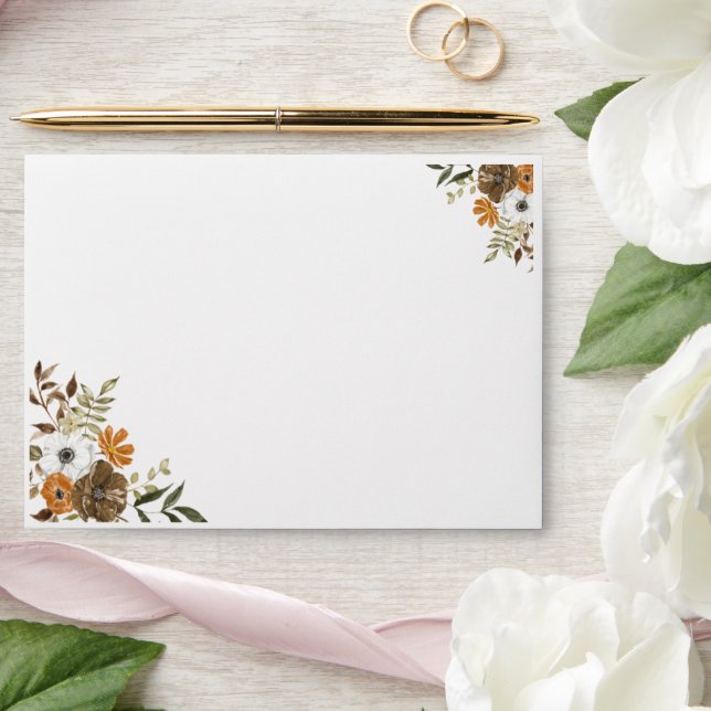 Elegant Floral Wedding Envelopes (Wedding)
