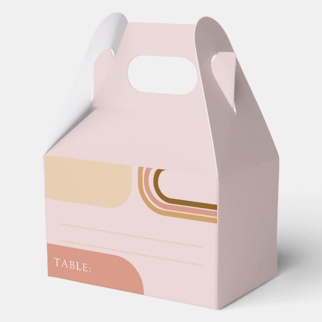 Elegant Floral Wedding Favor Box (Front)