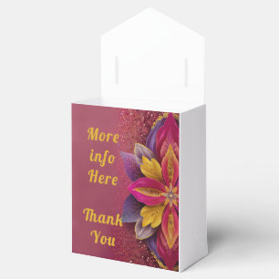 Elegant Floral Wedding Favour Box