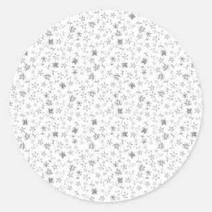 Elegant Floral Wedding Favour Sticker