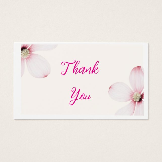 Elegant Floral Wedding Gift Tag (Front)