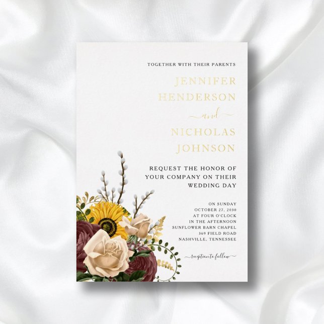 Elegant Floral Wedding Gold (Creator Uploaded)