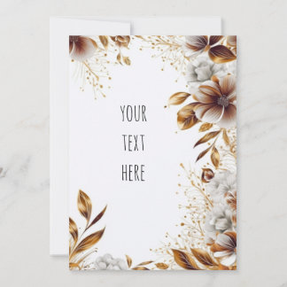 Elegant Floral Wedding Invitation