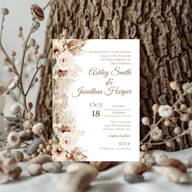 Elegant Floral Wedding Invitation (Creator Uploaded)