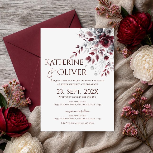Elegant Floral Wedding Invitation (Creator Uploaded)