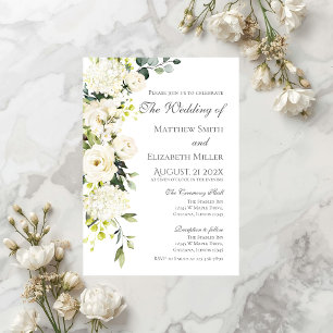 Elegant Floral Wedding Invitation