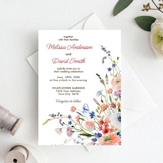 Elegant Floral Wedding Invitation (Creator Uploaded)